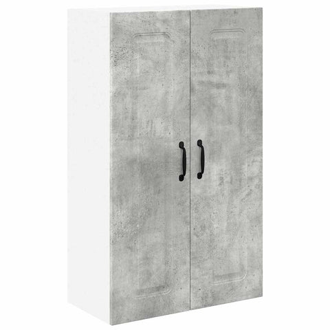 vidaXL Kitchen Wall Cabinet with Shelf Concrete Grey 60 x 31 x 100 cm
