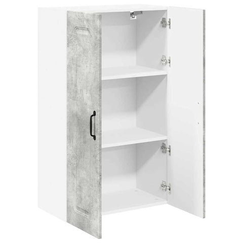 vidaXL Kitchen Wall Cabinet with Shelf Concrete Grey 60 x 31 x 100 cm