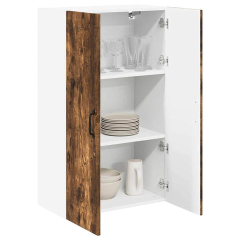 vidaXL Kitchen Wall Cabinet with Shelf Smoked Oak 60 x 31 x 100 cm