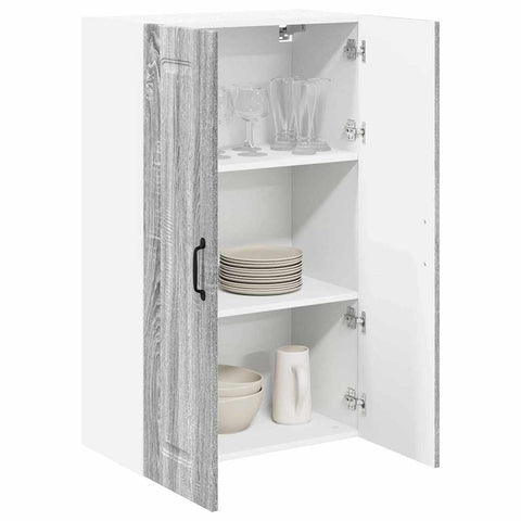 vidaXL Kitchen Wall Cabinet with Shelf Grey Sonoma 60 x 31 x 100 cm