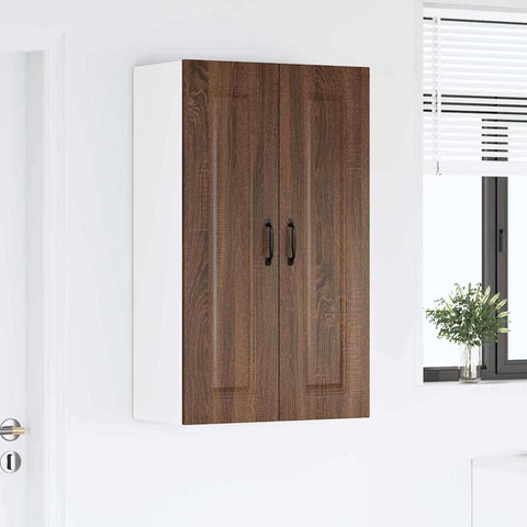 vidaXL Kitchen Wall Cabinet Brown Oak 60 x 31 x 100 cm Engineered Wood