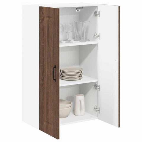 vidaXL Kitchen Wall Cabinet Brown Oak 60 x 31 x 100 cm Engineered Wood
