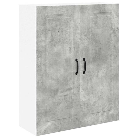 vidaXL Kitchen Wall Cabinet with Shelf Concrete Grey 80 x 31 x 100 cm