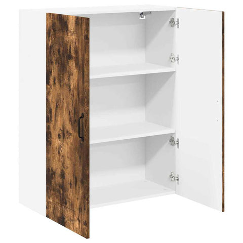 vidaXL Kitchen Wall Cabinet with Shelf Smoked Oak 80 x 31 x 100 cm