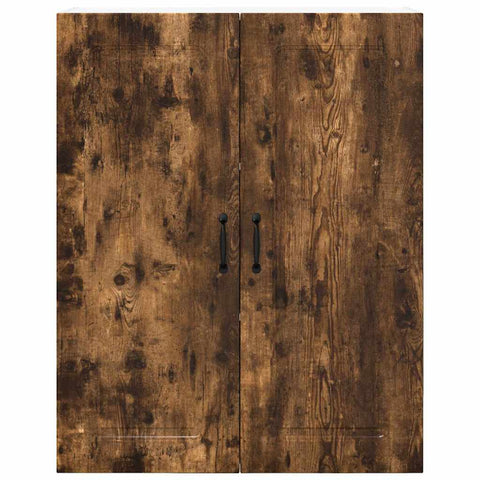 vidaXL Kitchen Wall Cabinet with Shelf Smoked Oak 80 x 31 x 100 cm
