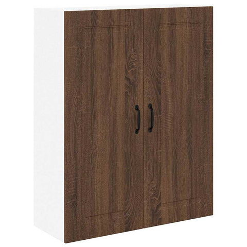 vidaXL Kitchen Wall Cabinet Brown Oak 80 x 31 x 100 cm Engineered Wood