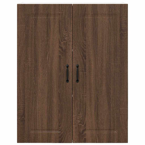 vidaXL Kitchen Wall Cabinet Brown Oak 80 x 31 x 100 cm Engineered Wood
