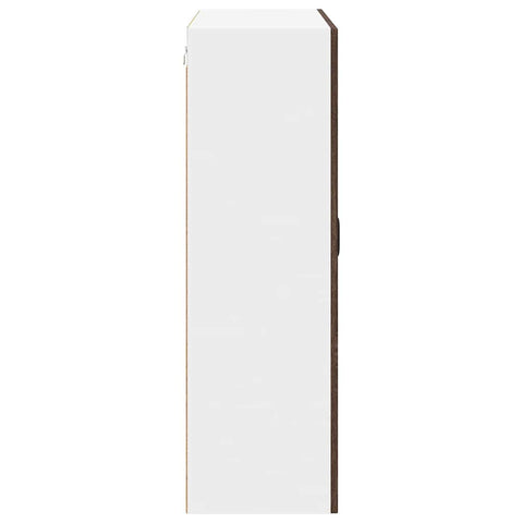 vidaXL Kitchen Wall Cabinet Brown Oak 80 x 31 x 100 cm Engineered Wood