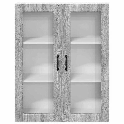 vidaXL Kitchen Wall Cabinet with Shelf Grey Sonoma 80 x 31 x 100 cm