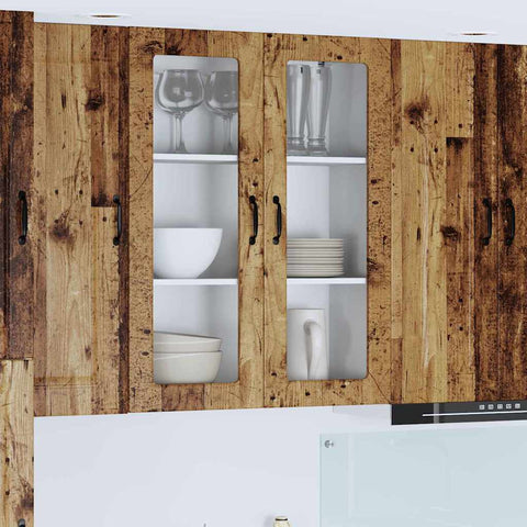 vidaXL Kitchen Wall Cabinet Old Wood 80 x 31 x 100 cm Engineered Wood