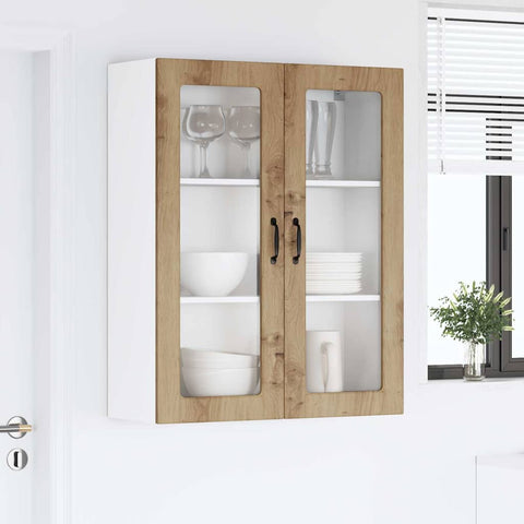 vidaXL Kitchen Wall Cabinet with Shelf Artisan Oak 80 x 31 x 100 cm