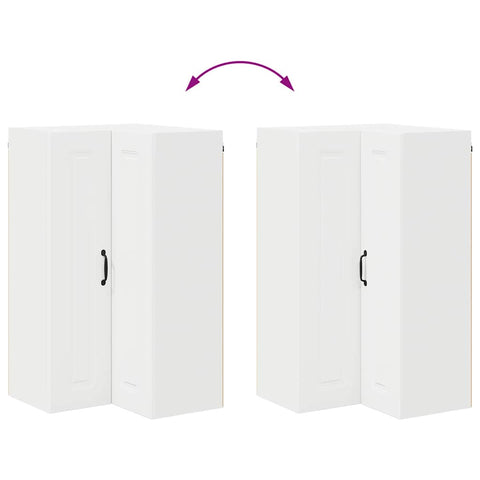 vidaXL Kitchen Wall Cabinet White 57 x 57 x 100 cm Engineered Wood