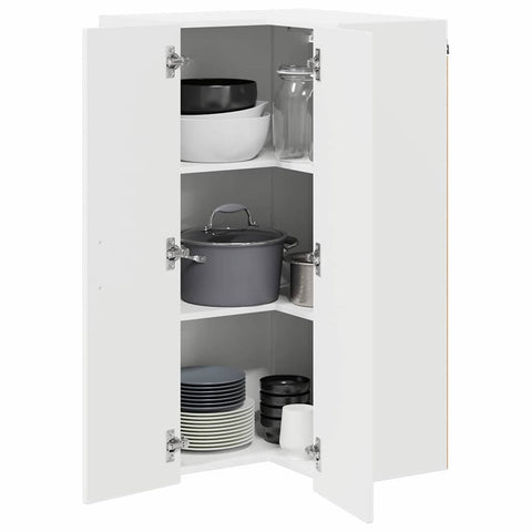vidaXL Kitchen Wall Cabinet White 57 x 57 x 100 cm Engineered Wood