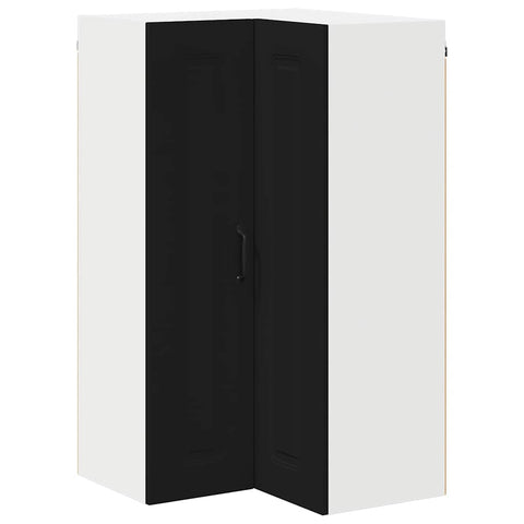vidaXL Kitchen Wall Cabinet Black 57 x 57 x 100 cm Engineered Wood
