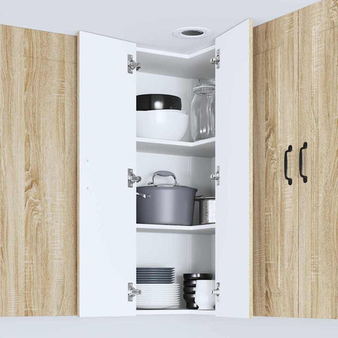 vidaXL Kitchen Wall Cabinet with Shelf Sonoma Oak 57 x 57 x 100 cm