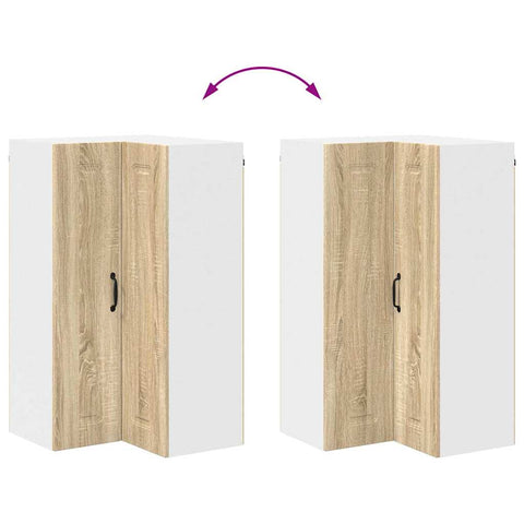 vidaXL Kitchen Wall Cabinet with Shelf Sonoma Oak 57 x 57 x 100 cm