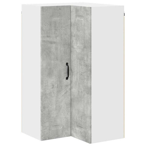 vidaXL Kitchen Wall Cabinet with Shelf Concrete Grey 57 x 57 x 100 cm