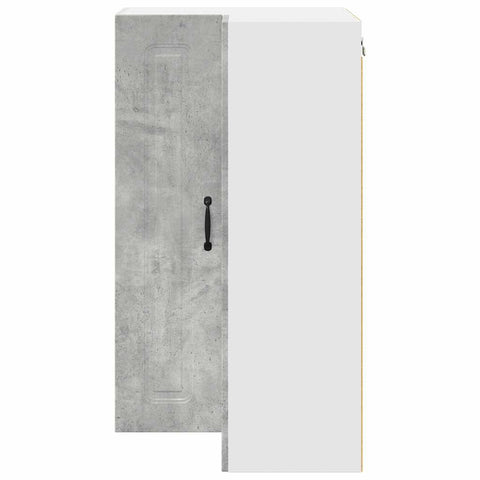 vidaXL Kitchen Wall Cabinet with Shelf Concrete Grey 57 x 57 x 100 cm