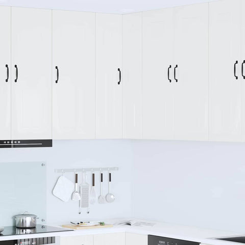 vidaXL Kitchen Wall Cabinet High Gloss White 57 x 57 x 100 cm