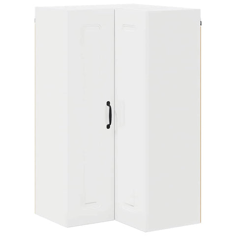 vidaXL Kitchen Wall Cabinet High Gloss White 57 x 57 x 100 cm