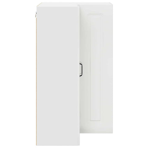 vidaXL Kitchen Wall Cabinet High Gloss White 57 x 57 x 100 cm