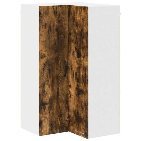 vidaXL Kitchen Wall Cabinet with Shelf Smoked Oak 57 x 57 x 100 cm