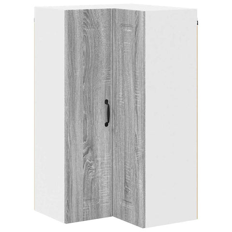 vidaXL Kitchen Wall Cabinet with Shelf Grey Sonoma 57 x 57 x 100 cm