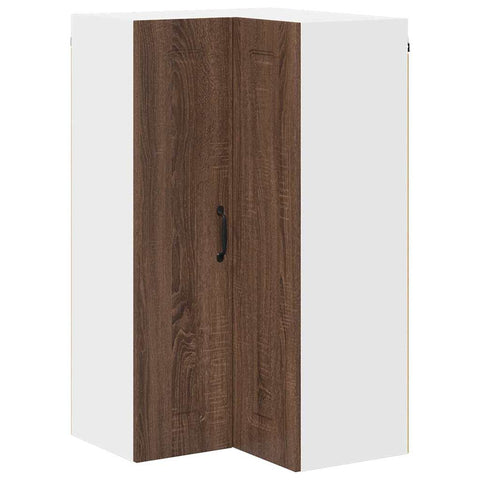 vidaXL Kitchen Wall Cabinet Brown Oak 57 x 57 x 100 cm Engineered Wood