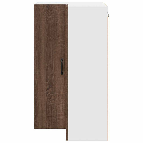 vidaXL Kitchen Wall Cabinet Brown Oak 57 x 57 x 100 cm Engineered Wood