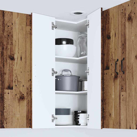 vidaXL Kitchen Wall Cabinet Old Wood 57 x 57 x 100 cm Engineered Wood