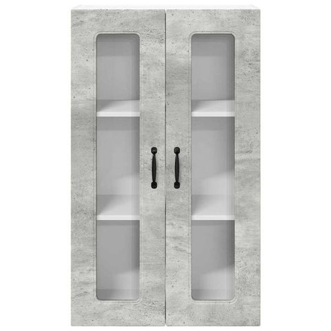 vidaXL Kitchen Wall Cabinet with Shelf Concrete Grey 60 x 31 x 100 cm