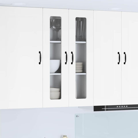 vidaXL Kitchen Wall Cabinet High Gloss White 60 x 31 x 100 cm