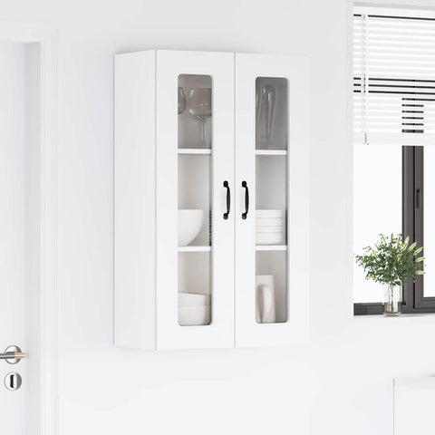 vidaXL Kitchen Wall Cabinet High Gloss White 60 x 31 x 100 cm