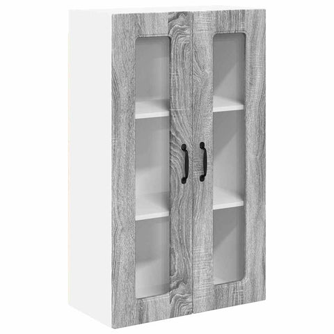 vidaXL Kitchen Wall Cabinet with Shelf Grey Sonoma 60 x 31 x 100 cm