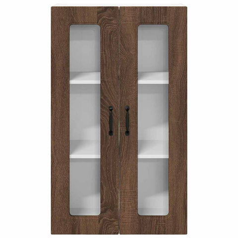 vidaXL Kitchen Wall Cabinet Brown Oak 60 x 31 x 100 cm Engineered Wood