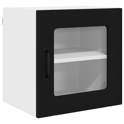 vidaXL Kitchen Wall Cabinet with Shelf 2 pcs Black 40 x 31 x 40 cm