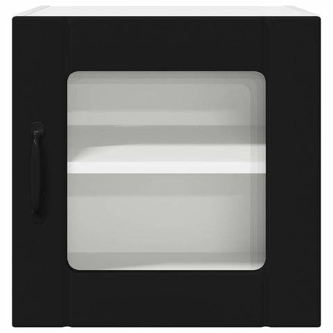 vidaXL Kitchen Wall Cabinet with Shelf 2 pcs Black 40 x 31 x 40 cm