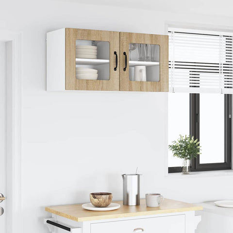 vidaXL Kitchen Wall Cabinet 2 pcs Sonoma Oak 40 x 31 x 40 cm