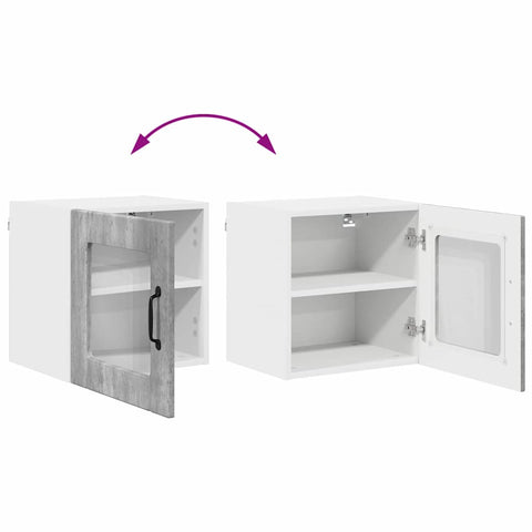 vidaXL Kitchen Cabinet Concrete Grey 40 x 31 x 40 cm Engineered Wood