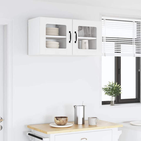 vidaXL Kitchen Cabinet with Shelf High Gloss White 40 x 31 x 40 cm