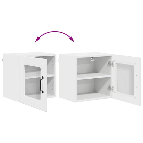 vidaXL Kitchen Cabinet with Shelf High Gloss White 40 x 31 x 40 cm