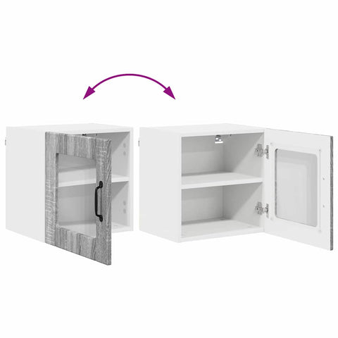 vidaXL Kitchen Wall Cabinet with Shelf Grey Sonoma 40 x 31 x 40 cm
