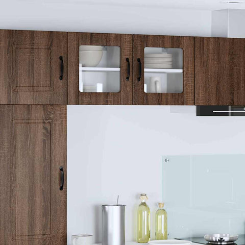vidaXL Kitchen Wall Cabinet Brown Oak 40 x 31 x 40 cm Engineered Wood