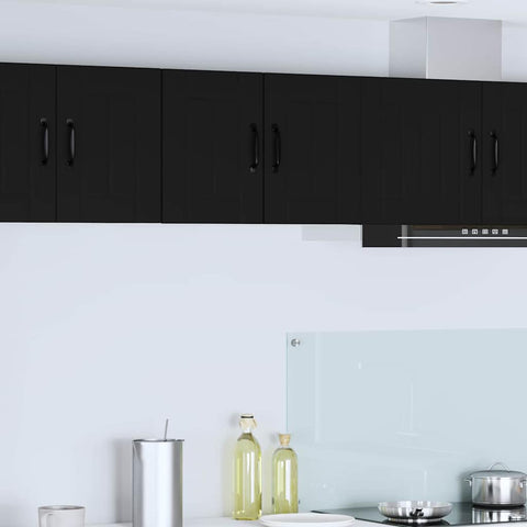 vidaXL Kitchen Wall Cabinet Black 30 x 31 x 40 cm Engineered Wood