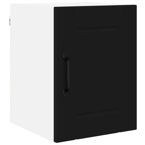 vidaXL Kitchen Wall Cabinet with Shelf 2 pcs Black 30 x 31 x 40 cm