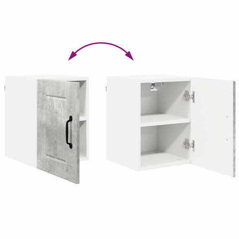 vidaXL Kitchen Wall Cabinet with Shelf Concrete Grey 30 x 31 x 40 cm