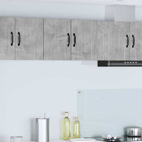 vidaXL Kitchen Wall Cabinet 2 pcs Concrete Grey 30 x 31 x 40 cm