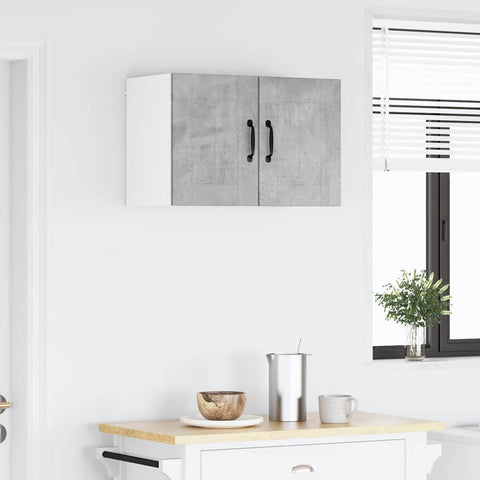 vidaXL Kitchen Wall Cabinet 2 pcs Concrete Grey 30 x 31 x 40 cm