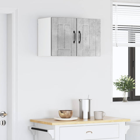 vidaXL Kitchen Cabinet 2 pcs Concrete Grey 30 x 31 x 40 cm