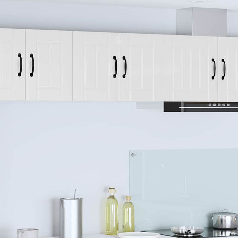 vidaXL Kitchen Wall Cabinet 2 pcs High Gloss White 30 x 31 x 40 cm